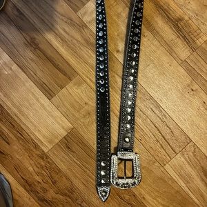 Dark gray western belt